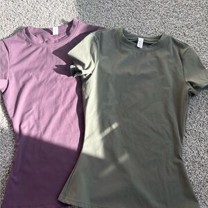 Women's Purple and Green Tops